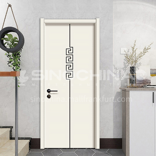 Simple design mute composite paint solid wood door hotel apartment room door 29
